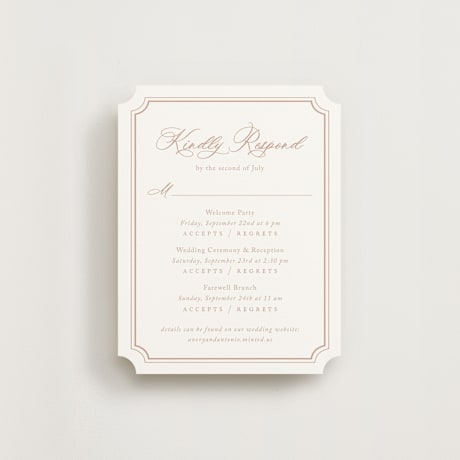 Multi-Event RSVP Cards