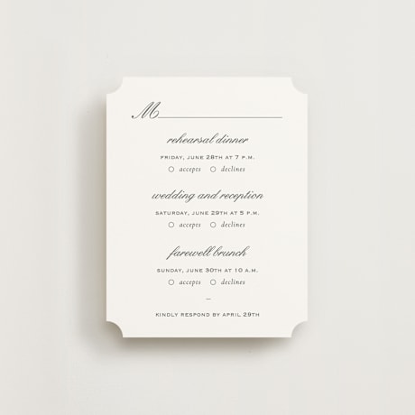 Multi-Event RSVP Cards