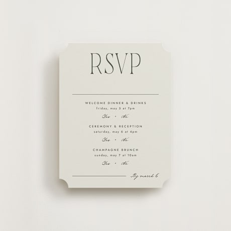 Multi-Event RSVP Cards