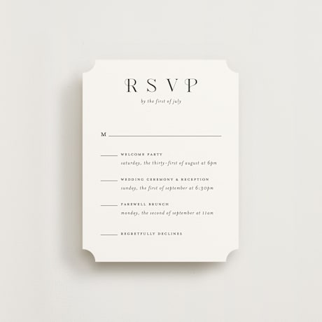 Multi-Event RSVP Cards