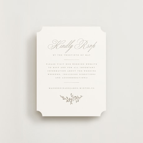 RSVP Online Enclosure Cards