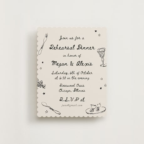 Rehearsal Dinner Cards