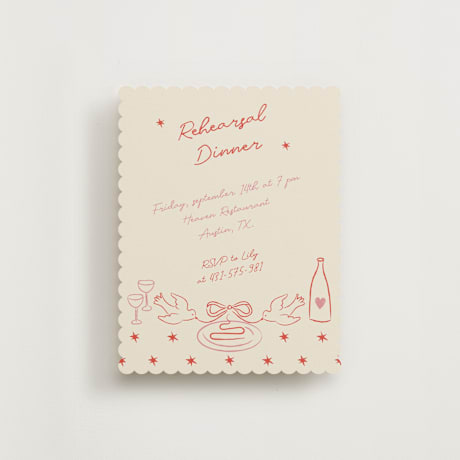 Rehearsal Dinner Cards