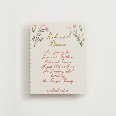 Rehearsal Dinner Cards