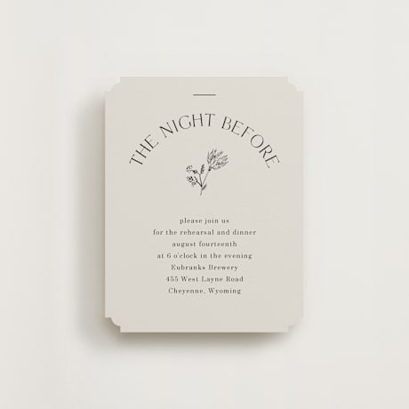 Rehearsal Dinner Cards