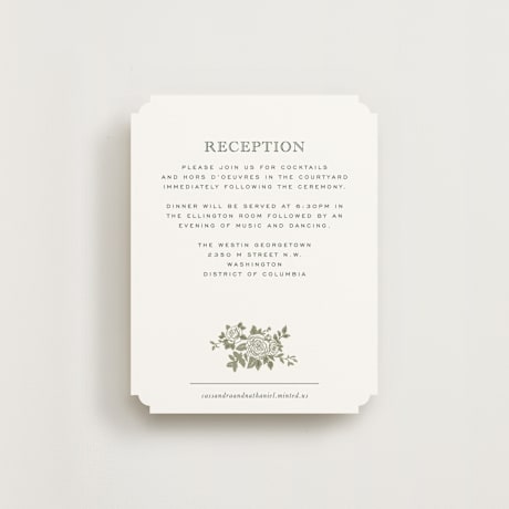Reception Cards