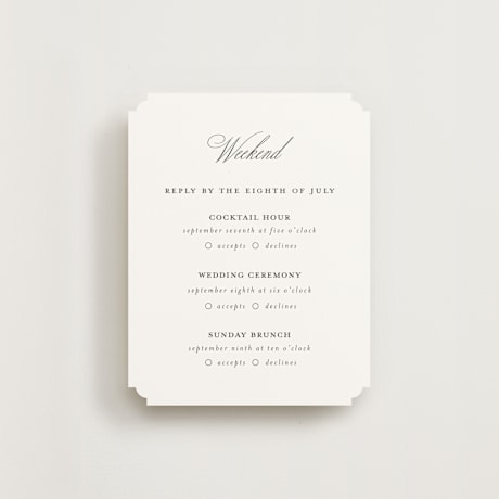 Multi-Event RSVP Cards