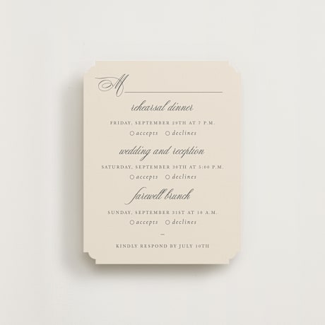 Multi-Event RSVP Cards