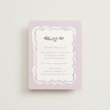 Bridal Shower Insert Cards