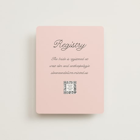 Bridal Shower Insert Cards