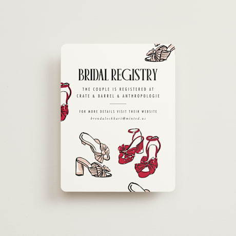 Bridal Shower Insert Cards