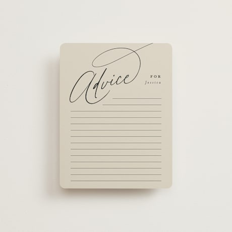 Bridal Shower Insert Cards