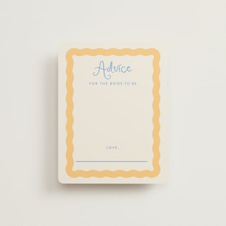 Bridal Shower Insert Cards