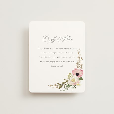 Bridal Shower Insert Cards