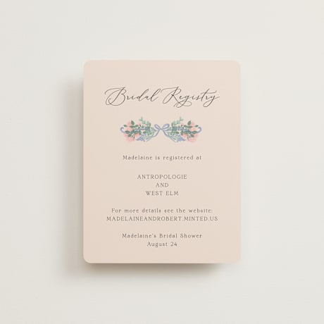 Bridal Shower Insert Cards