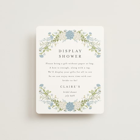 Bridal Shower Insert Cards