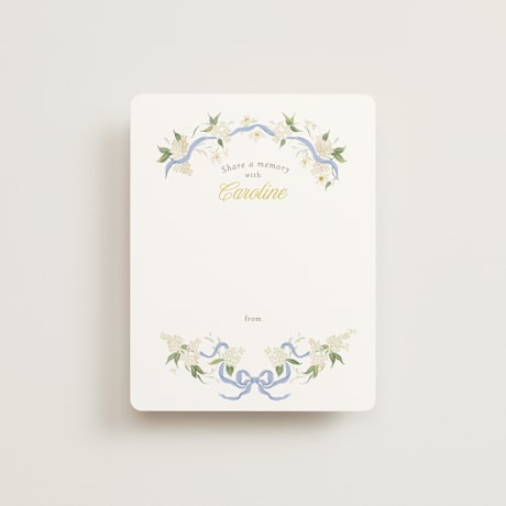 Bridal Shower Insert Cards
