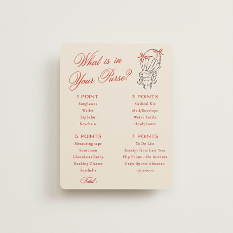 Bridal Shower Insert Cards