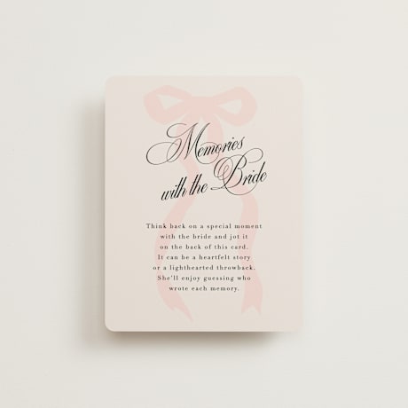 Bridal Shower Insert Cards