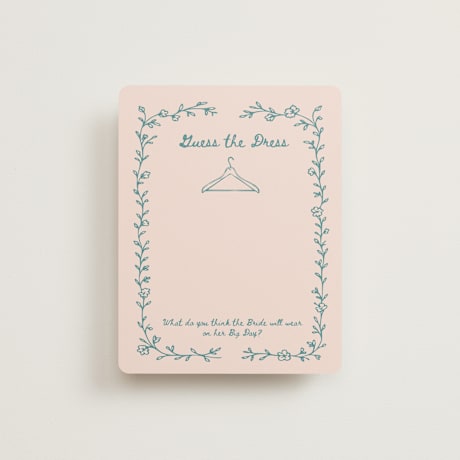 Bridal Shower Insert Cards