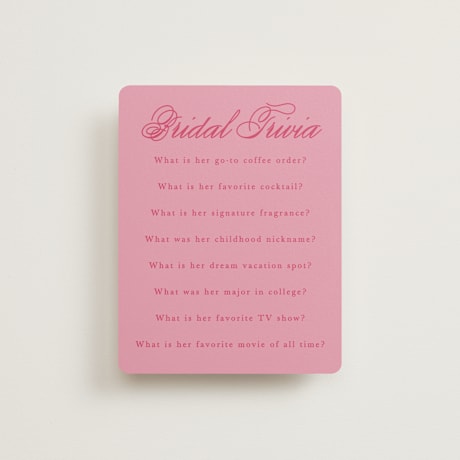Bridal Shower Insert Cards