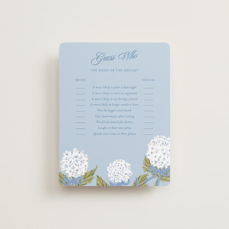 Bridal Shower Insert Cards
