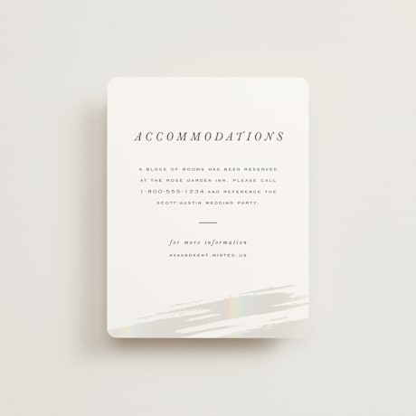 Gloss-Press Direction Cards