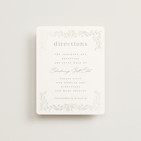 Gloss-Press Direction Cards