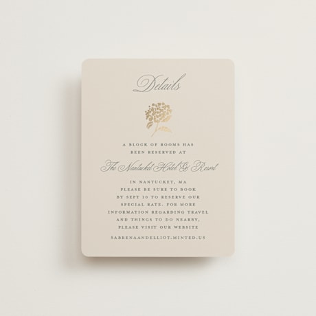 Foil-Pressed Direction Cards