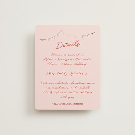 Foil-Pressed Direction Cards