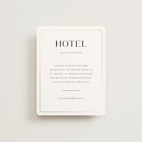 Foil-Pressed Direction Cards