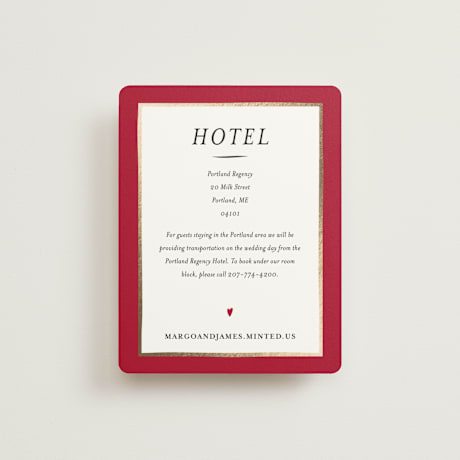 Foil-Pressed Direction Cards