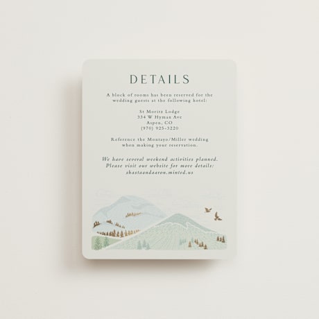 Foil-Pressed Direction Cards