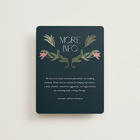 Foil-Pressed Direction Cards