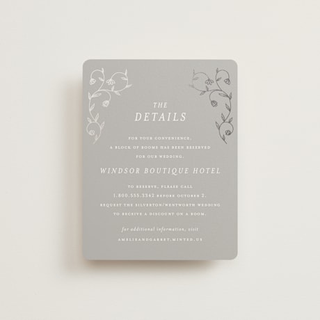 Foil-Pressed Direction Cards