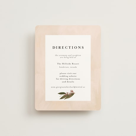 Foil-Pressed Direction Cards