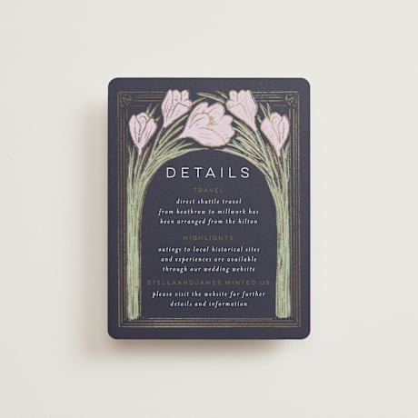 Foil-Pressed Direction Cards