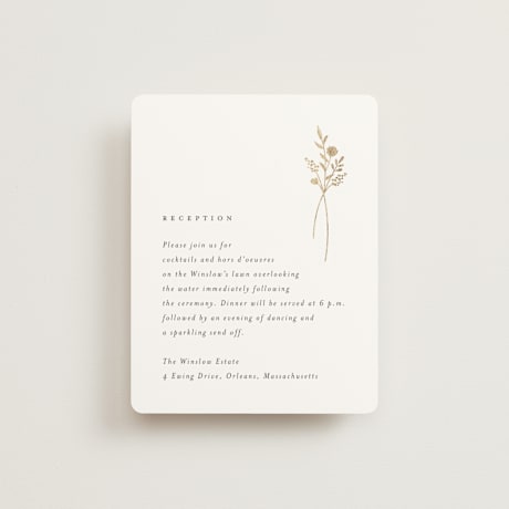 Foil-Pressed Reception Cards