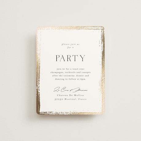Foil-Pressed Reception Cards