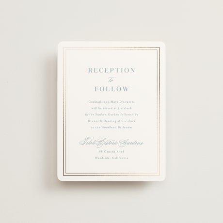 Foil-Pressed Reception Cards