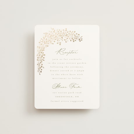 Foil-Pressed Reception Cards
