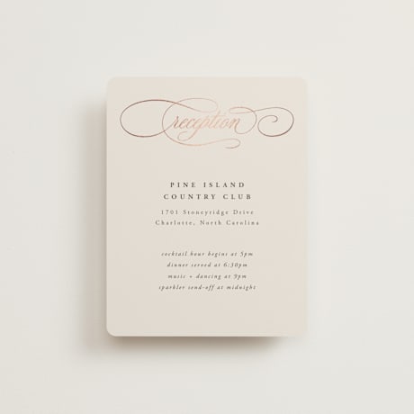 Foil-Pressed Reception Cards