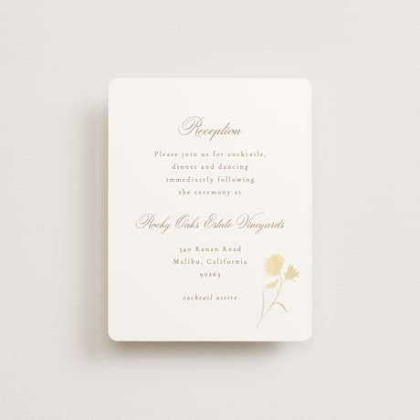 Foil-Pressed Reception Cards