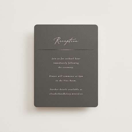 Foil-Pressed Reception Cards