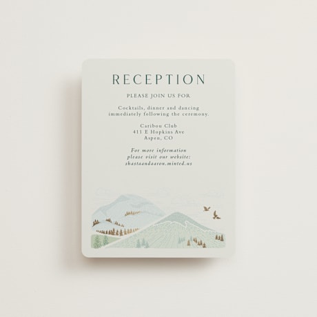 Foil-Pressed Reception Cards