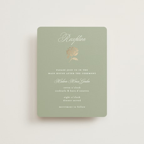 Foil-Pressed Reception Cards