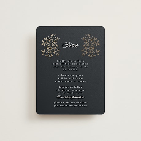 Foil-Pressed Reception Cards