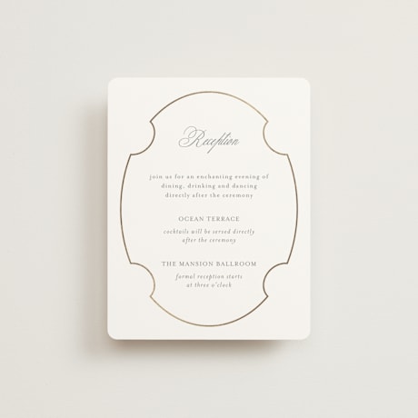 Foil-Pressed Reception Cards