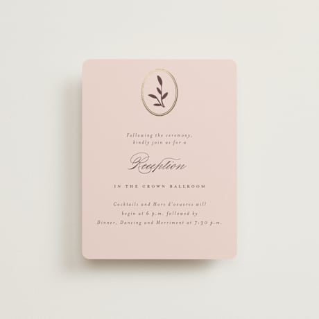Foil-Pressed Reception Cards
