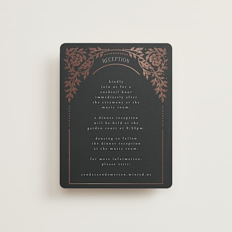 Foil-Pressed Reception Cards